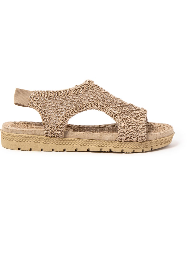 Sandalias mujer Brasileras suela goma Marrón - Kiabi