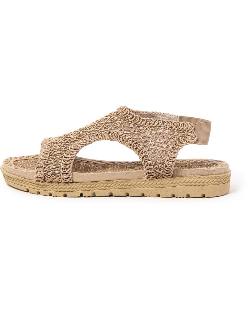 Sandalias mujer Brasileras suela goma Marrón - Kiabi
