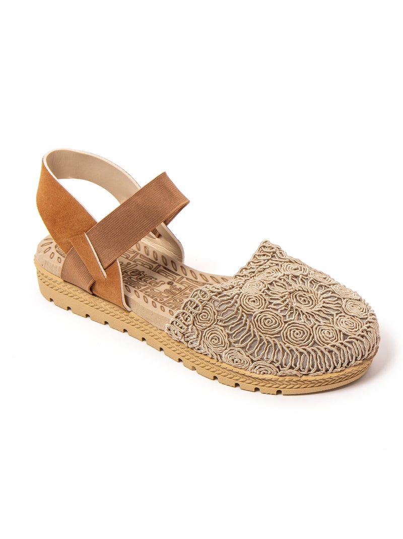 Sandalias mujer Brasileras suela goma Marrón - Kiabi