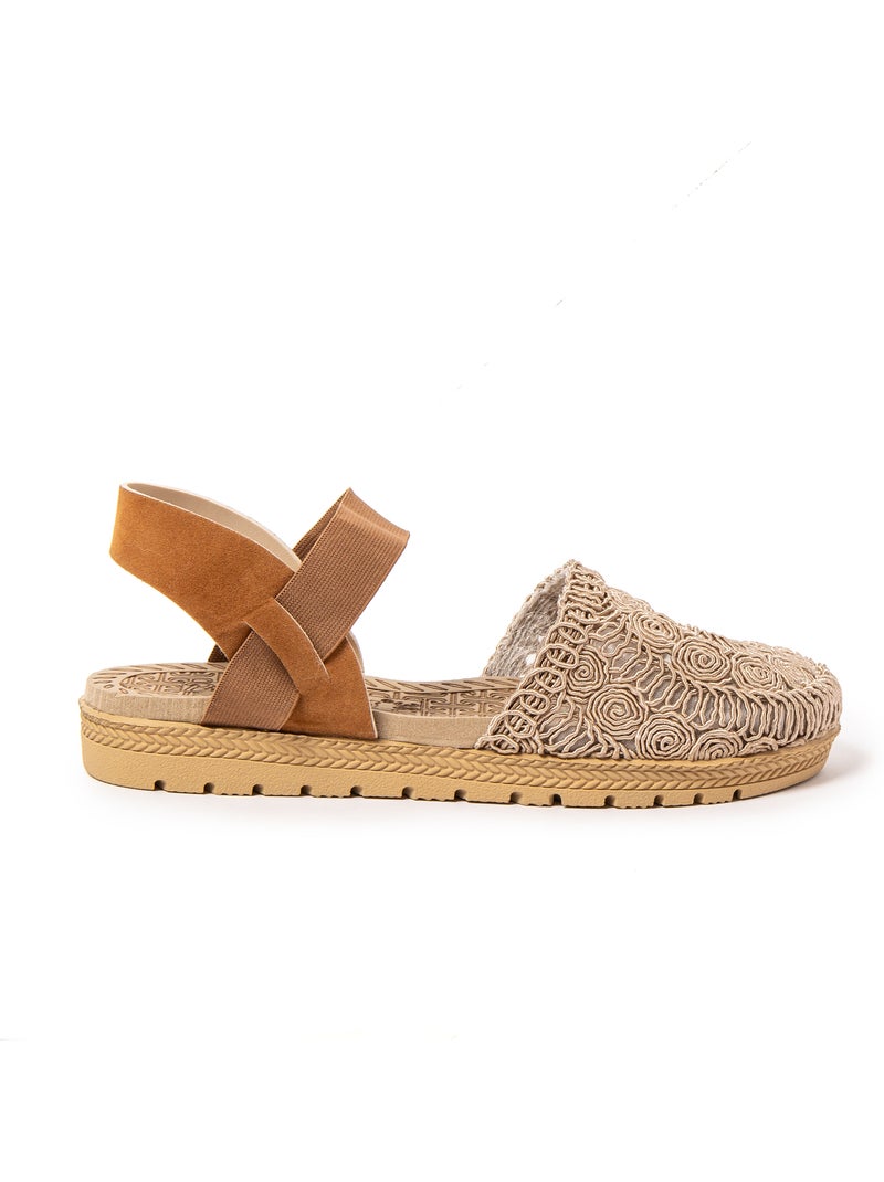 Sandalias mujer Brasileras suela goma Marrón - Kiabi