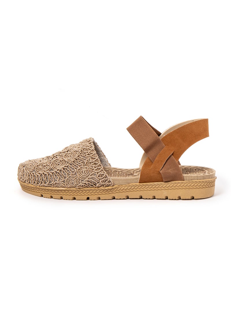 Sandalias mujer Brasileras suela goma Marrón - Kiabi