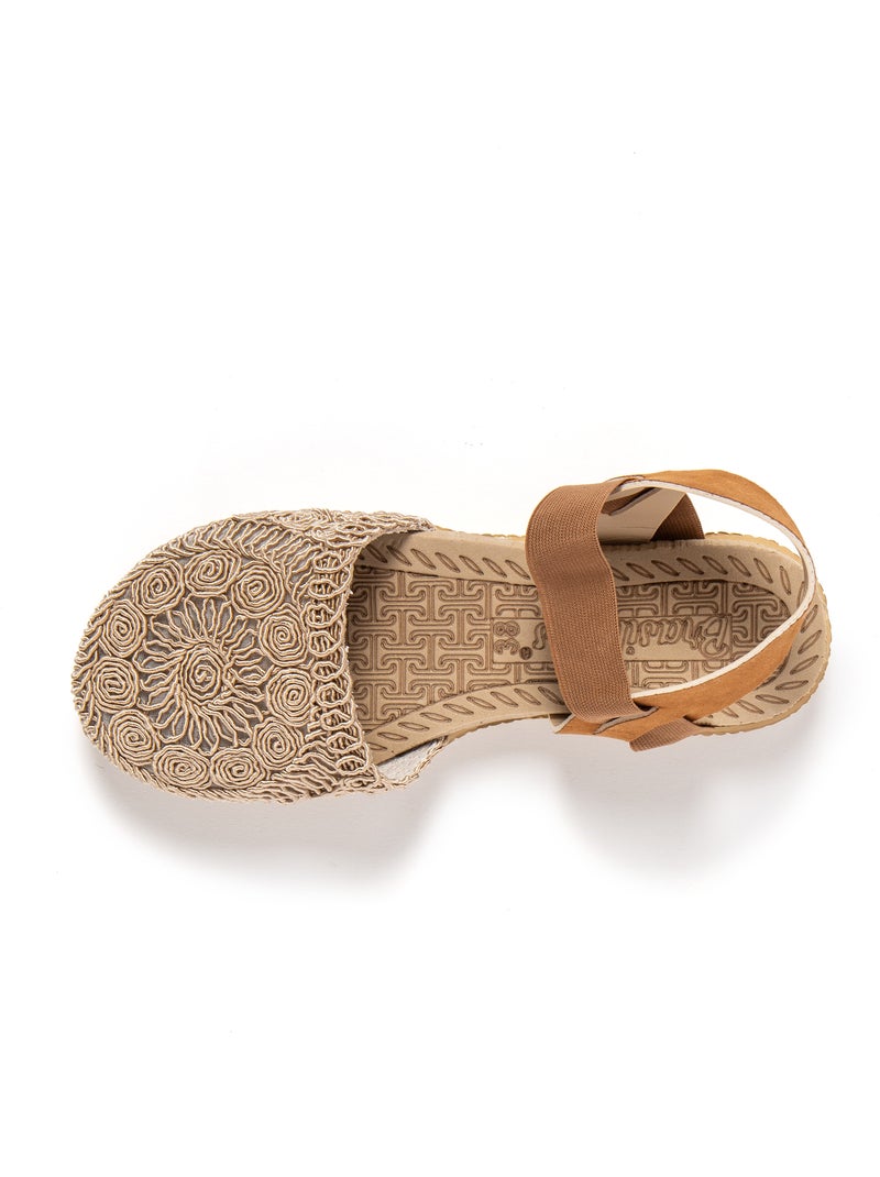 Sandalias mujer Brasileras suela goma Marrón - Kiabi
