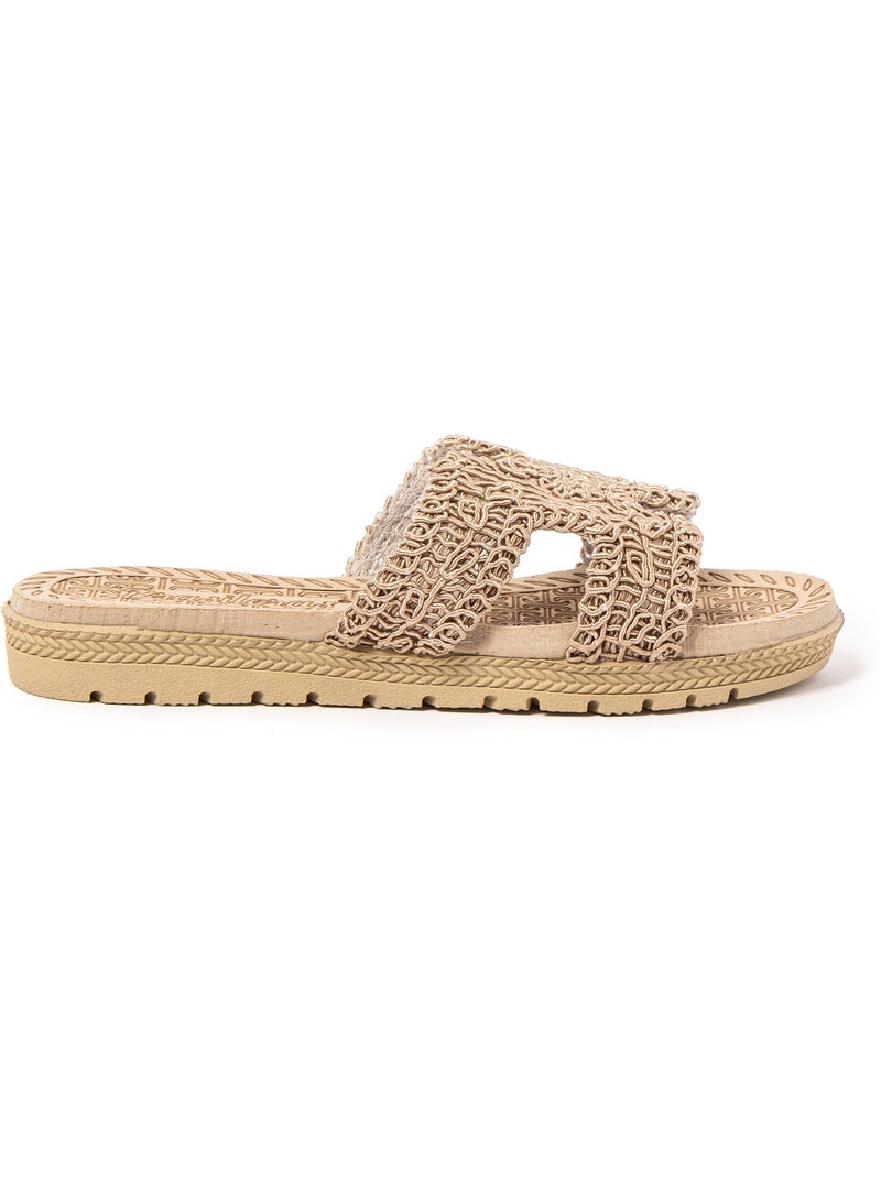 Sandalias mujer Brasileras suela goma Marrón - Kiabi