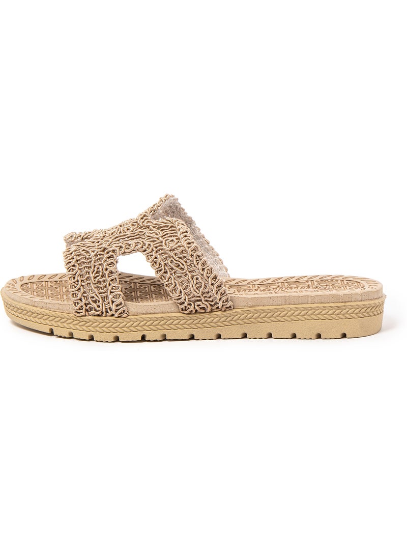 Sandalias mujer Brasileras suela goma Marrón - Kiabi