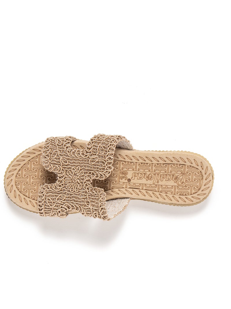 Sandalias mujer Brasileras suela goma Marrón - Kiabi