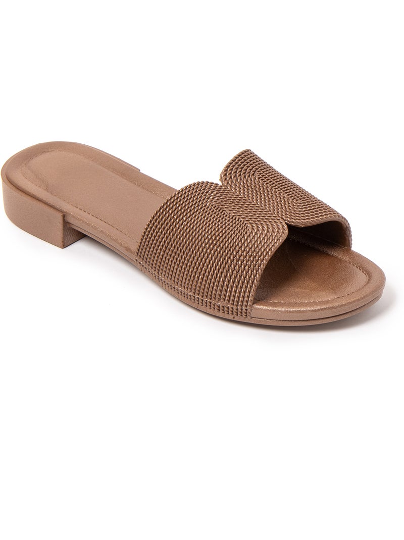 Sandalias mujer Brasileras suela goma Marrón - Kiabi