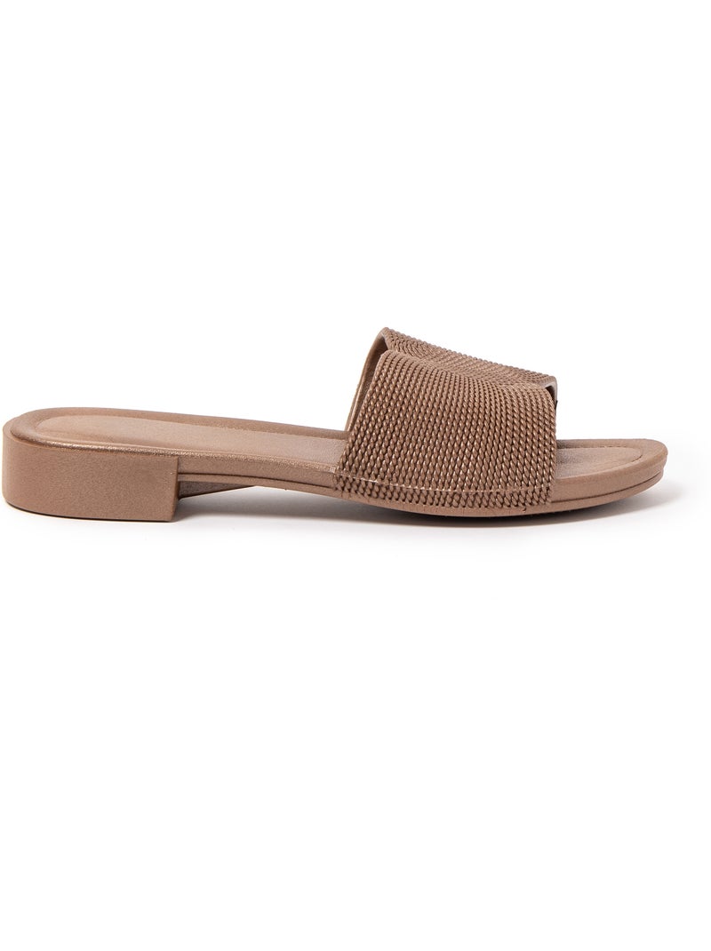 Sandalias mujer Brasileras suela goma Marrón - Kiabi