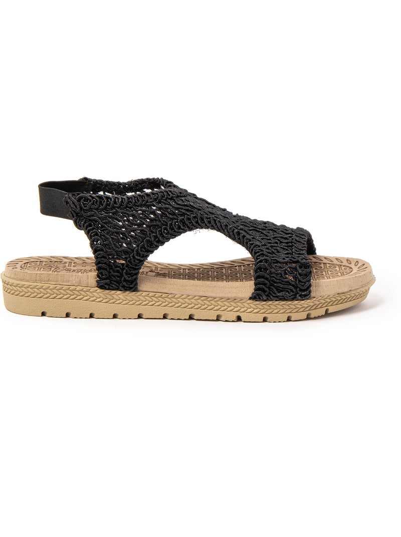 Sandalias mujer Brasileras suela goma Negro - Kiabi