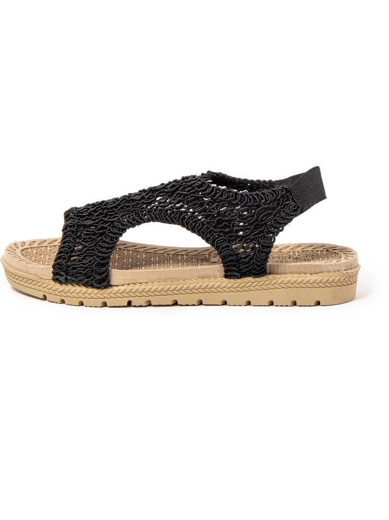 Sandalias mujer Brasileras suela goma Negro - Kiabi
