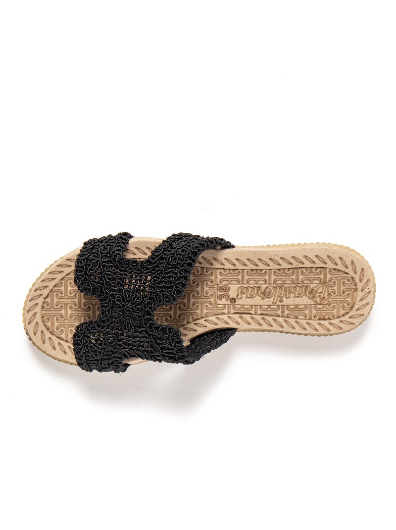 Sandalias mujer Brasileras suela goma Negro - Kiabi