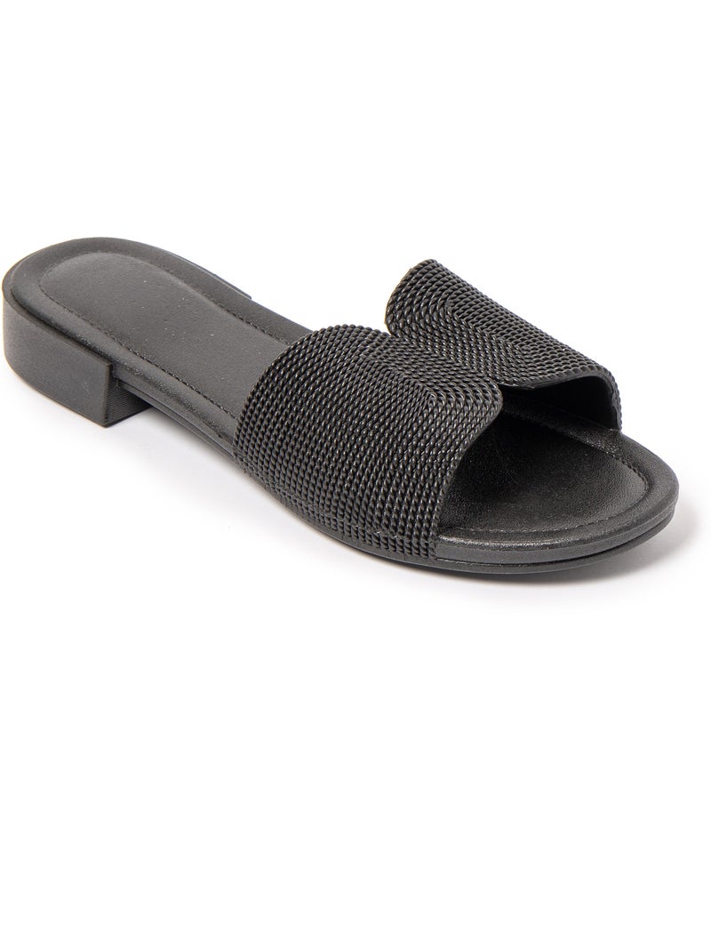 Sandalias mujer Brasileras suela goma Negro - Kiabi