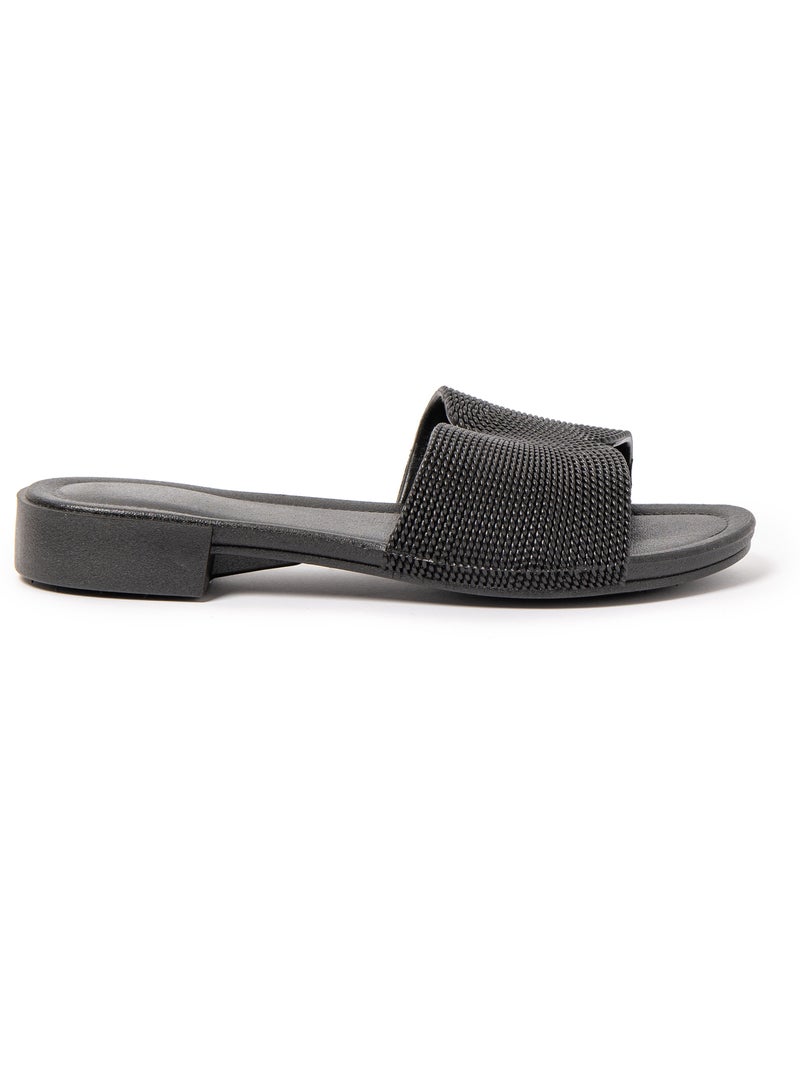 Sandalias mujer Brasileras suela goma Negro - Kiabi