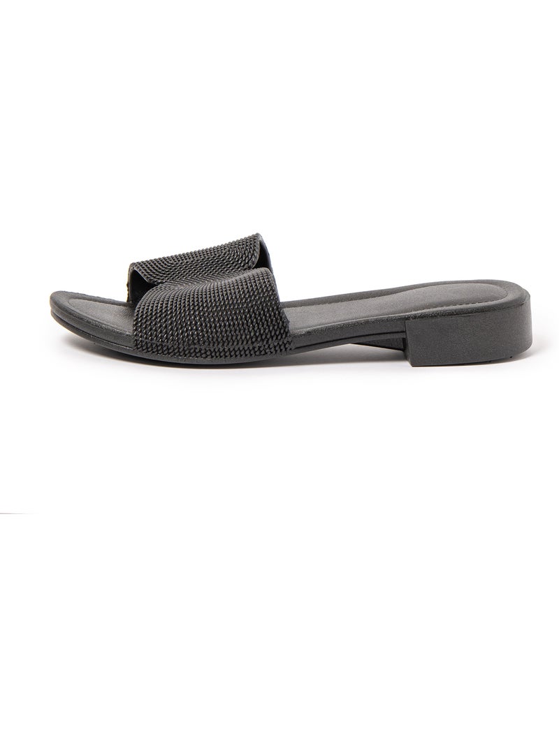 Sandalias mujer Brasileras suela goma Negro - Kiabi