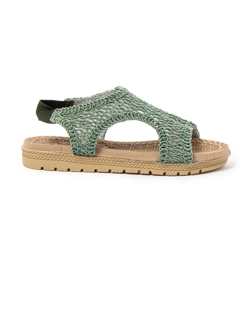 Sandalias mujer Brasileras suela goma Verde - Kiabi