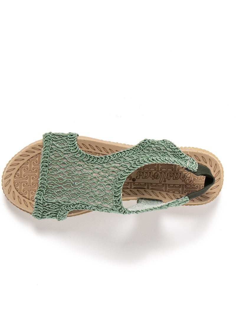 Sandalias mujer Brasileras suela goma Verde - Kiabi