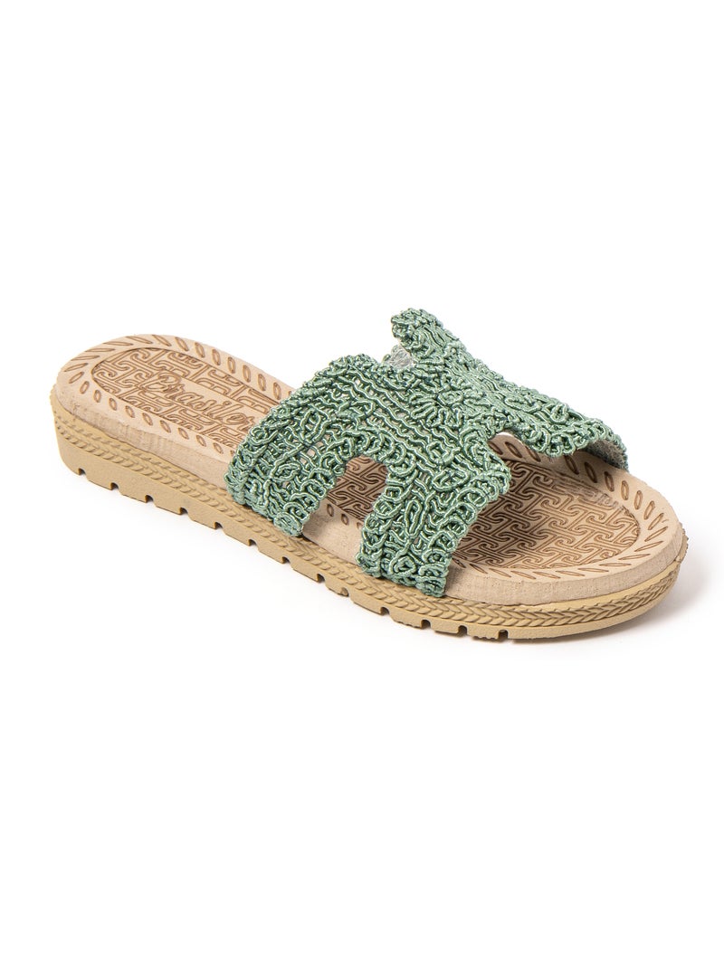 Sandalias mujer Brasileras suela goma Verde - Kiabi