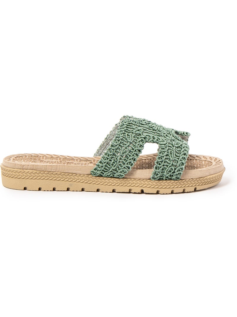 Sandalias mujer Brasileras suela goma Verde - Kiabi