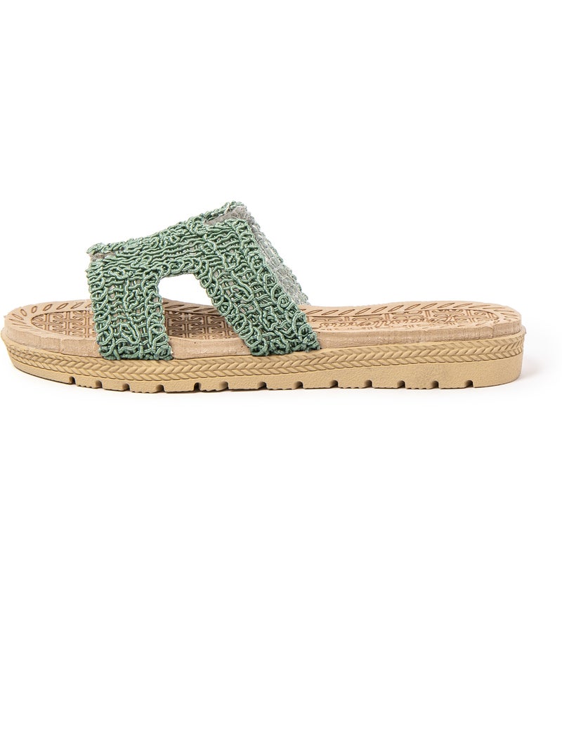 Sandalias mujer Brasileras suela goma Verde - Kiabi