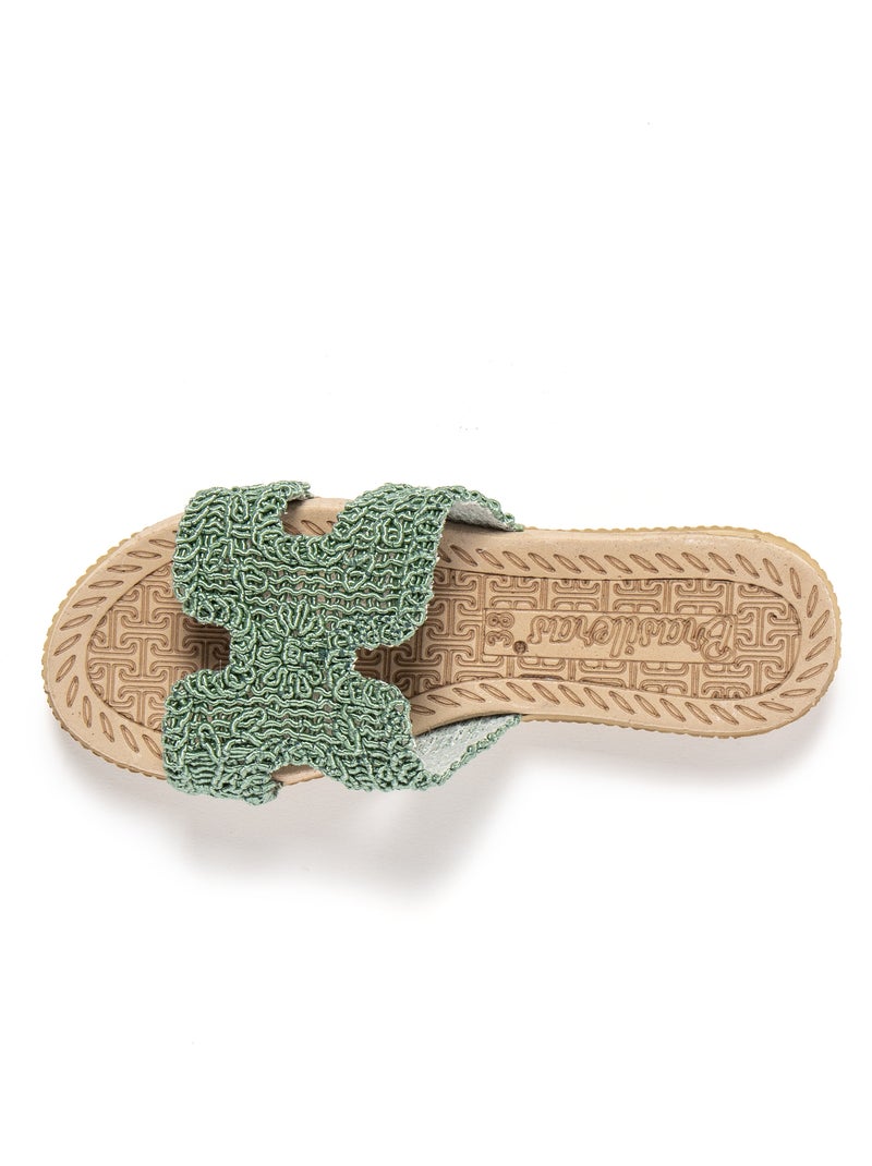 Sandalias mujer Brasileras suela goma Verde - Kiabi