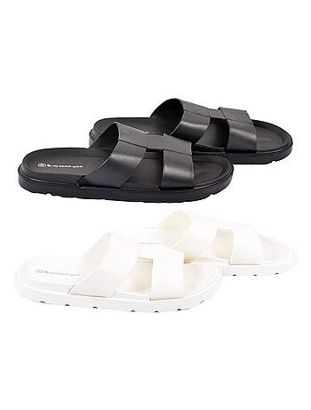 Sandalias Mules CRUZADAS Pack de 2