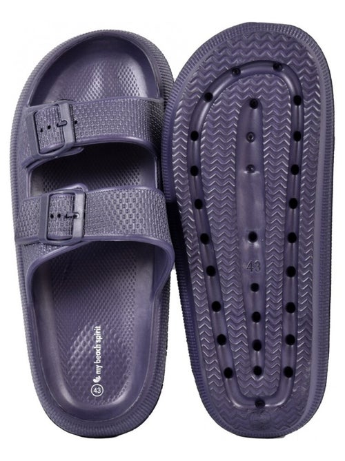 Sandalias mules EVA con hebilla - Kiabi