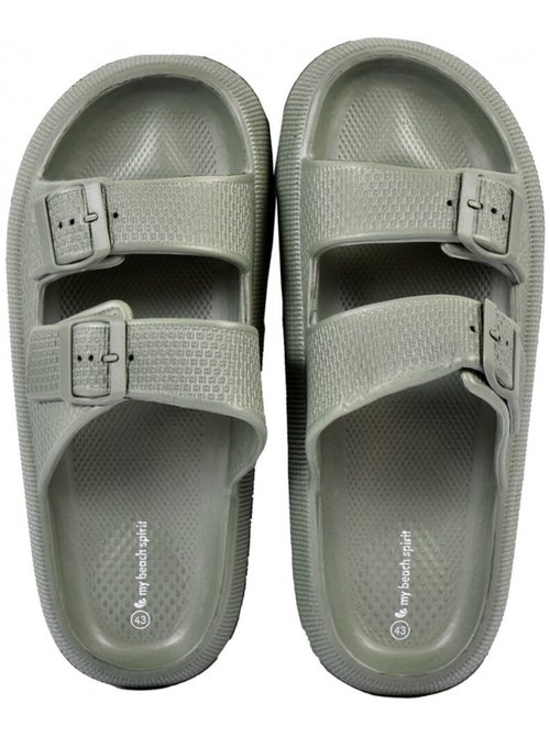 Sandalias mules EVA con hebilla - Kiabi