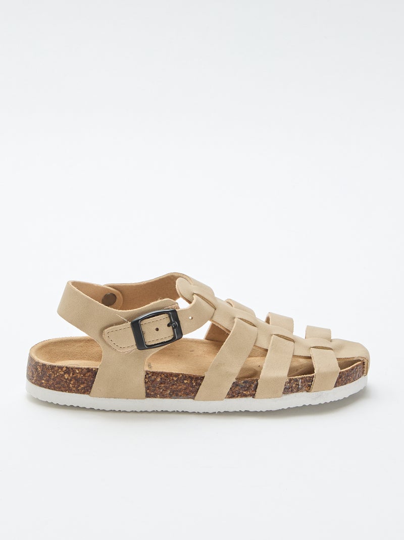 Sandalias multibridas tipo medusa Beige - Kiabi