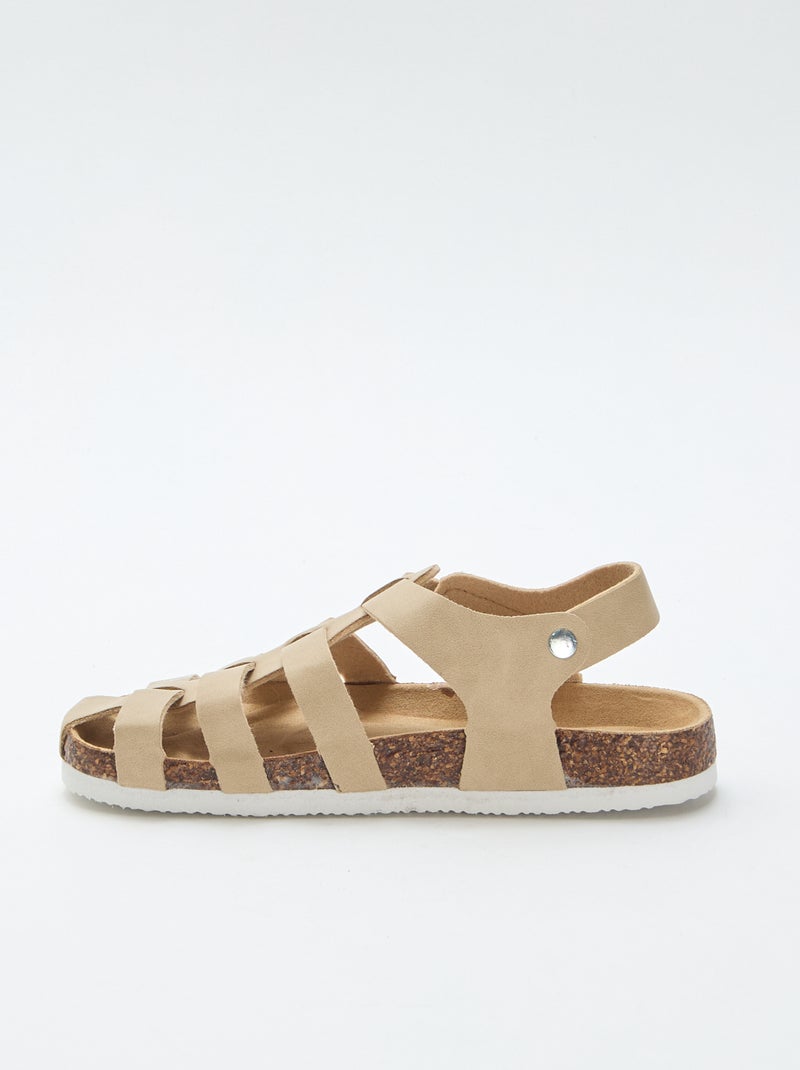 Sandalias multibridas tipo medusa Beige - Kiabi