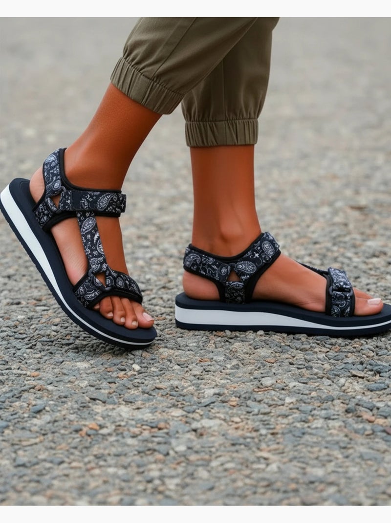 Sandalias muy cómodo, fácil de abrochar  Isotoner Azul marino - Kiabi