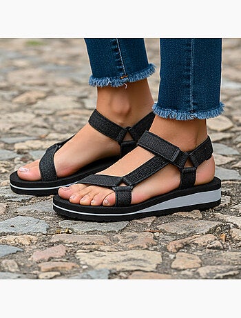 Sandalias muy cómodo, fácil de abrochar Isotoner