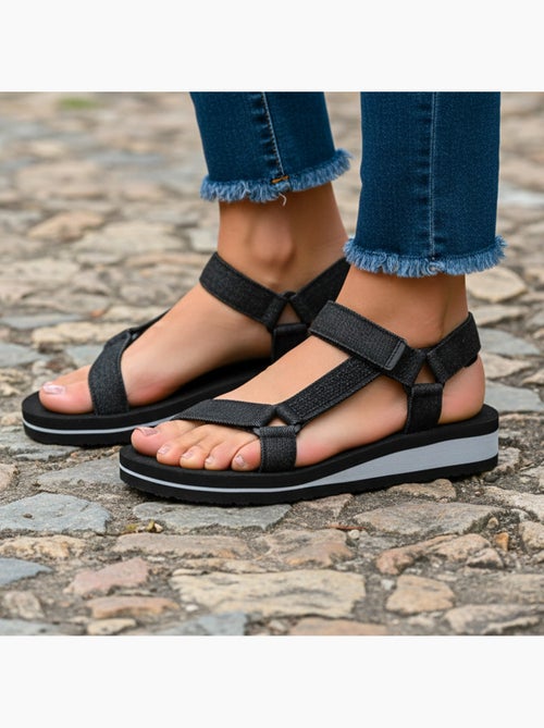 Sandalias muy cómodo, fácil de abrochar  Isotoner - Kiabi