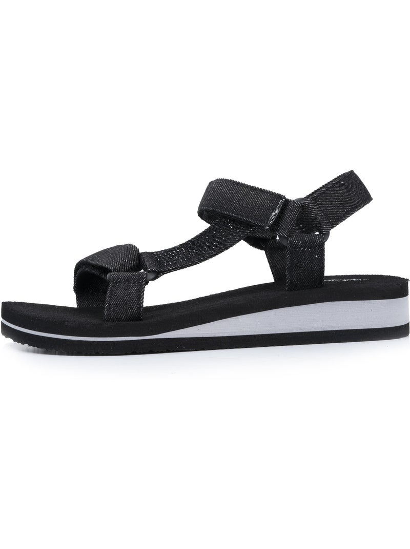 Sandalias muy cómodo, fácil de abrochar  Isotoner Negro - Kiabi