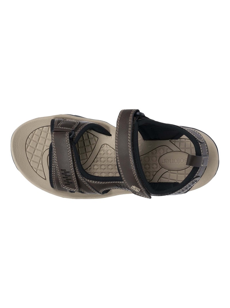 Sandalias Muy cómodo y fácil de ajustar.  Isotoner Marrón - Kiabi