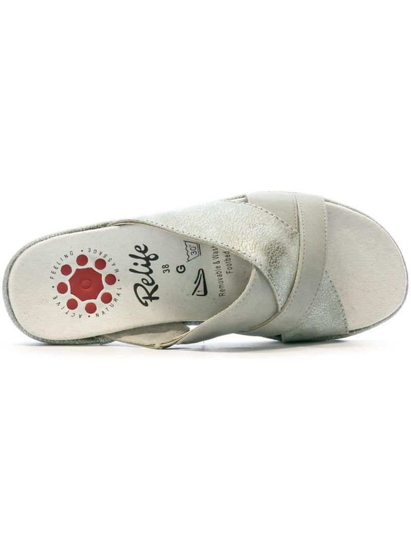 Sandalias para mujer relife Azul turquesa - Kiabi