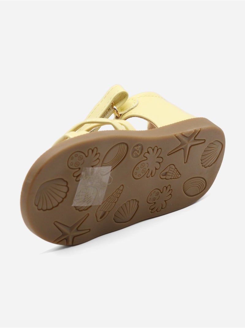 Sandalias para ponerse - Doremi Amarillo - Kiabi