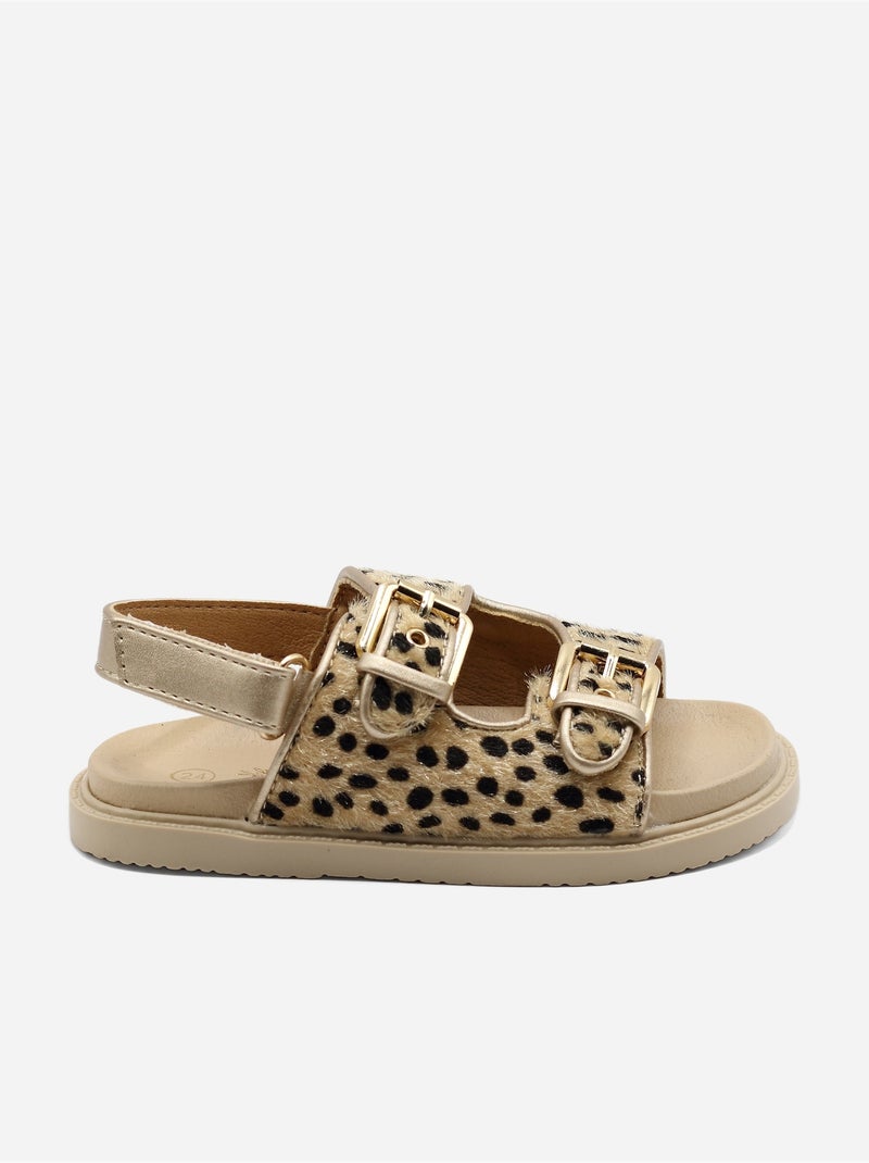 Sandalias para ponerse - Doremi Beige/Negro - Kiabi