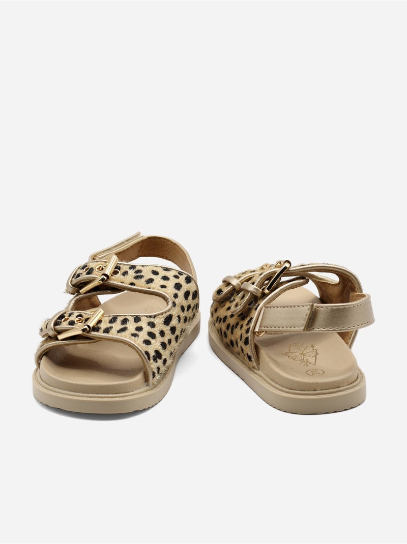 Sandalias para ponerse - Doremi Beige/Negro - Kiabi