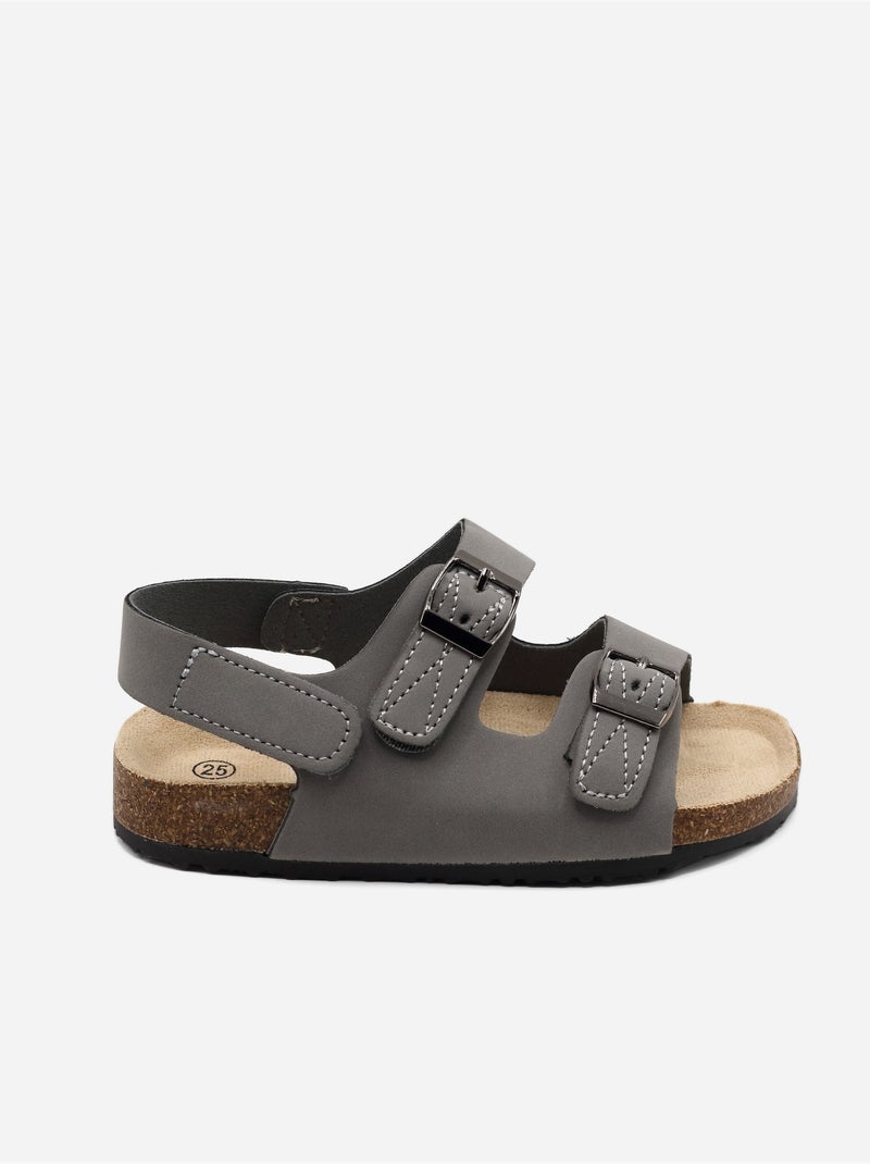 Sandalias para ponerse - Doremi Gris - Kiabi