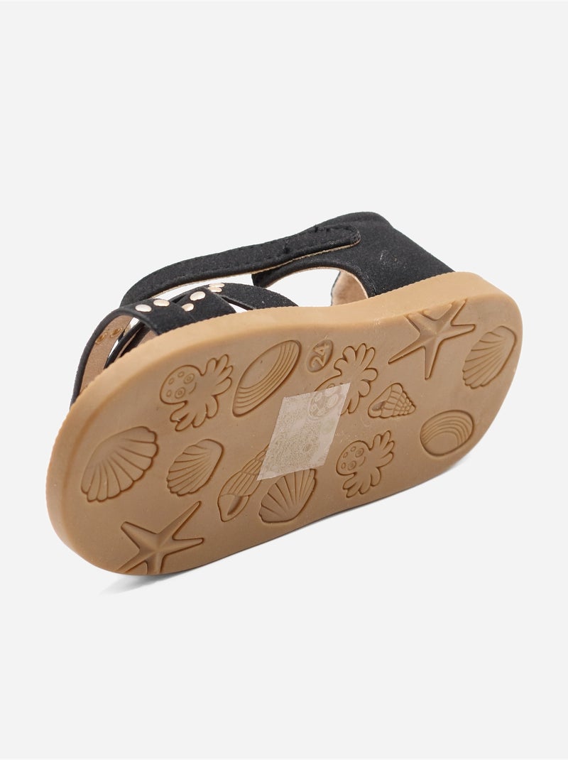 Sandalias para ponerse - Doremi Negro - Kiabi