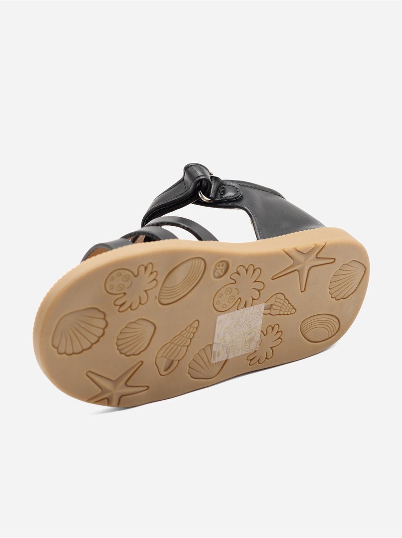 Sandalias para ponerse - Doremi Negro - Kiabi