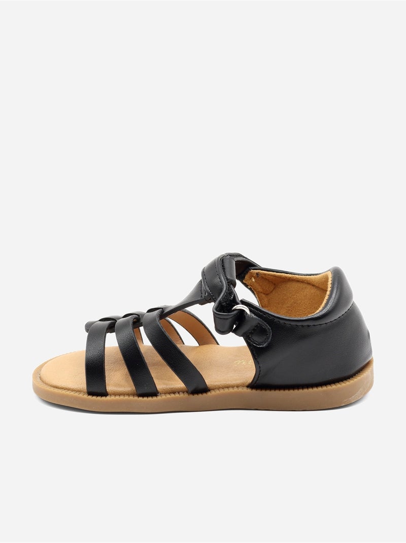 Sandalias para ponerse - Doremi Negro - Kiabi