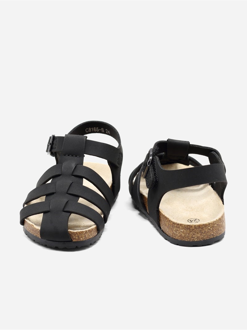 Sandalias para ponerse - Doremi Negro - Kiabi