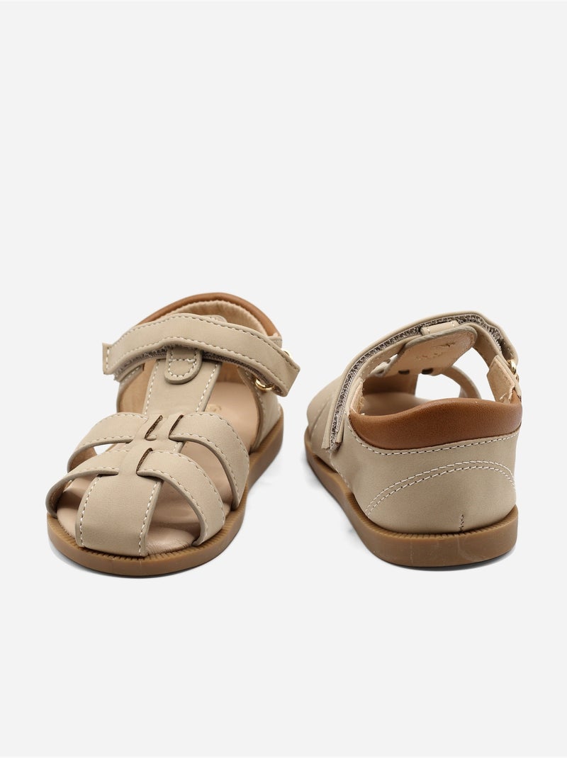 Sandalias para ponerse - Doremi Taupe - Kiabi