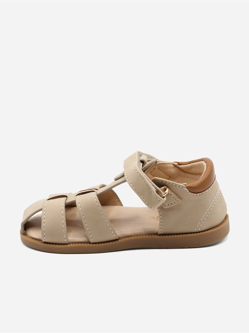 Sandalias para ponerse - Doremi Taupe - Kiabi