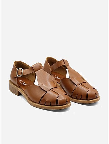 Sandalias planas cerradas