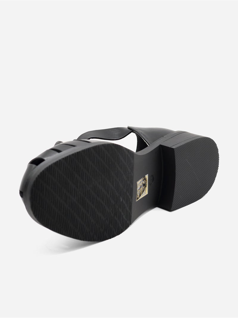 Sandalias planas cerradas Negro - Kiabi