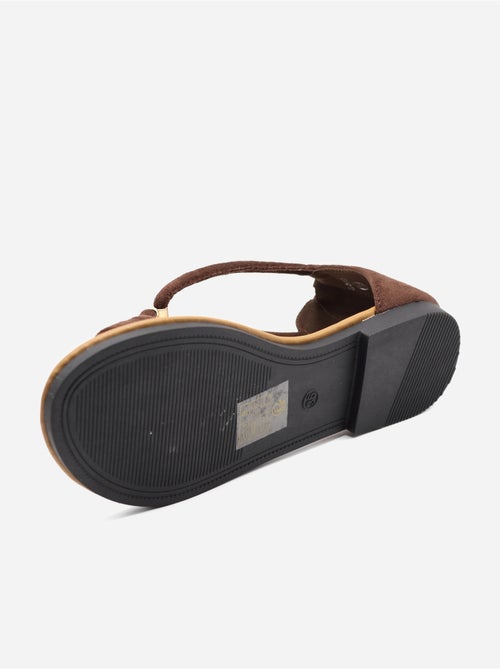 Sandalias planas con cremallera - Kiabi Sandalias planas con cremallera - Kiabi