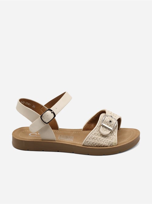 Sandalias planas con hebilla - Kiabi Sandalias planas con hebilla - Kiabi