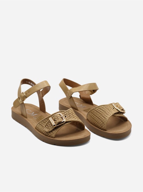 Sandalias planas con hebilla - Kiabi