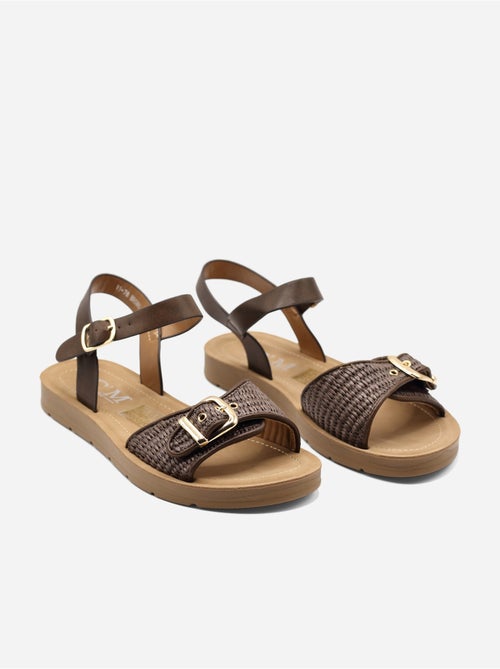 Sandalias planas con hebilla - Kiabi Sandalias planas con hebilla - Kiabi